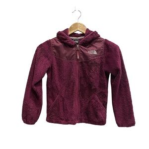 The North Face Kids' Burgundy / Purple Maroon Zip Hoodie - Kids Size S 7/8